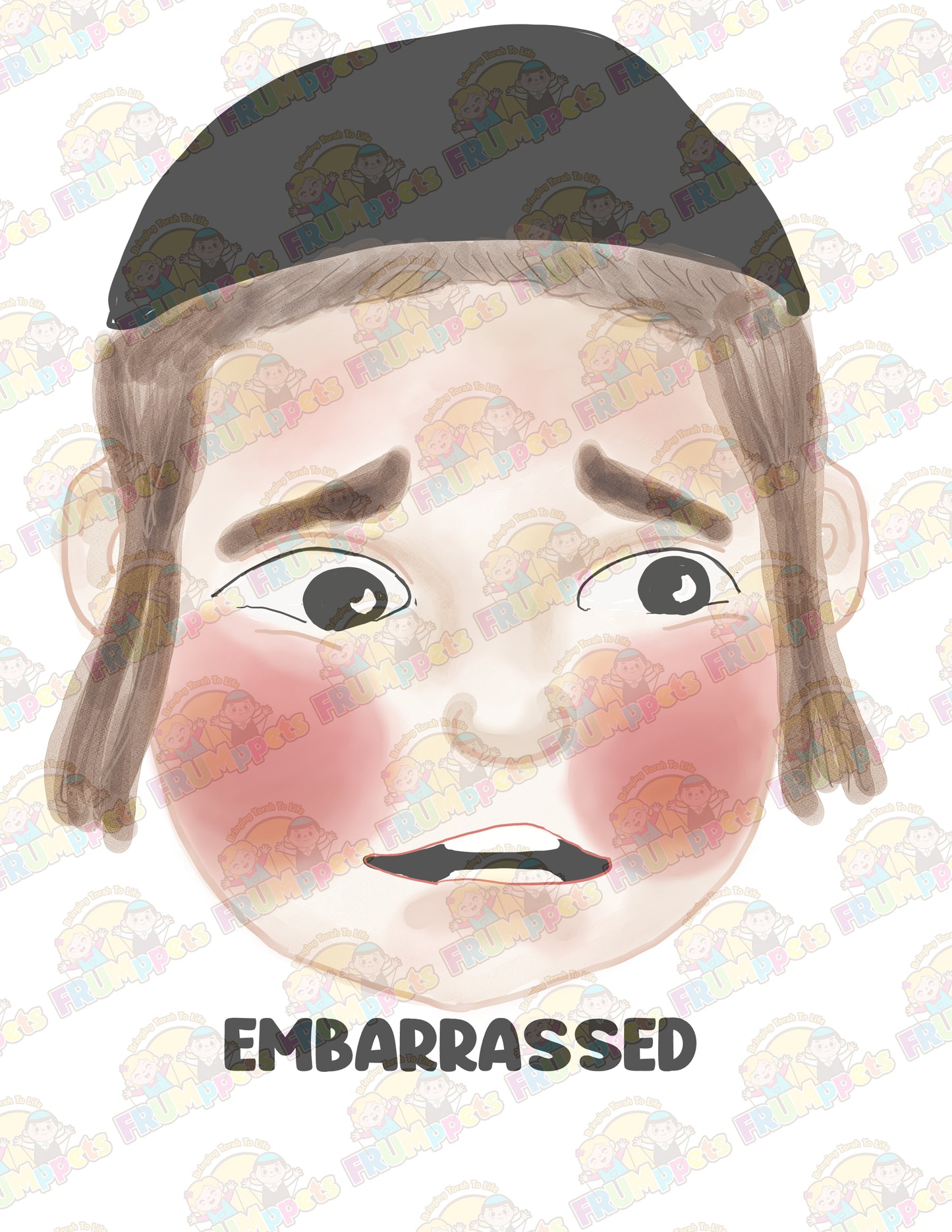embarrassed chassiddish boy 8x10
