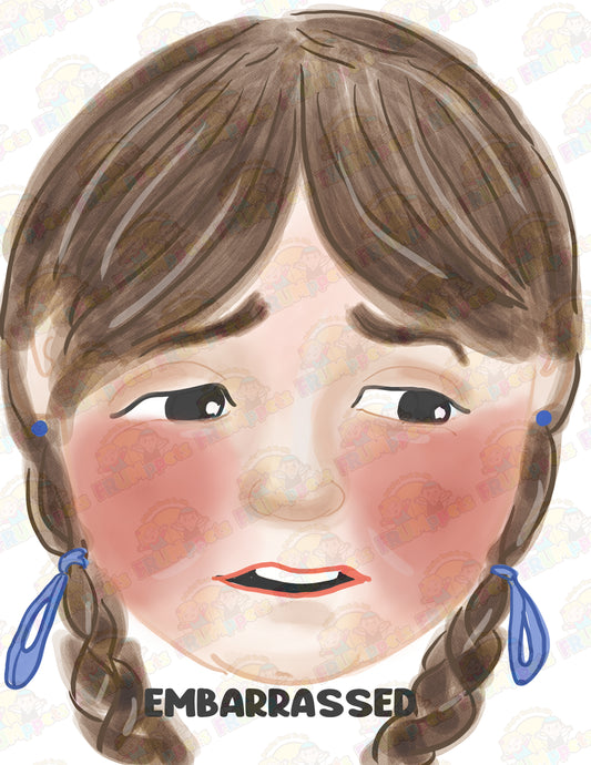 embarrassed girl 8x10