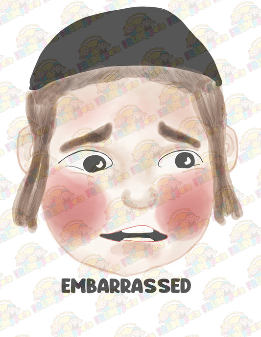 embarrassed chassiddish boy 8x10